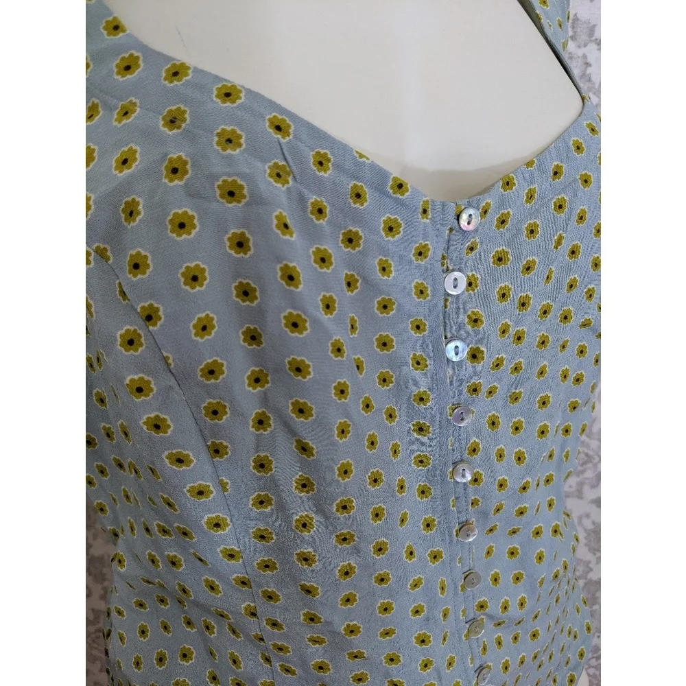 Free People Electric Soul Button-up Floral Blouse - Picture 8 of 8